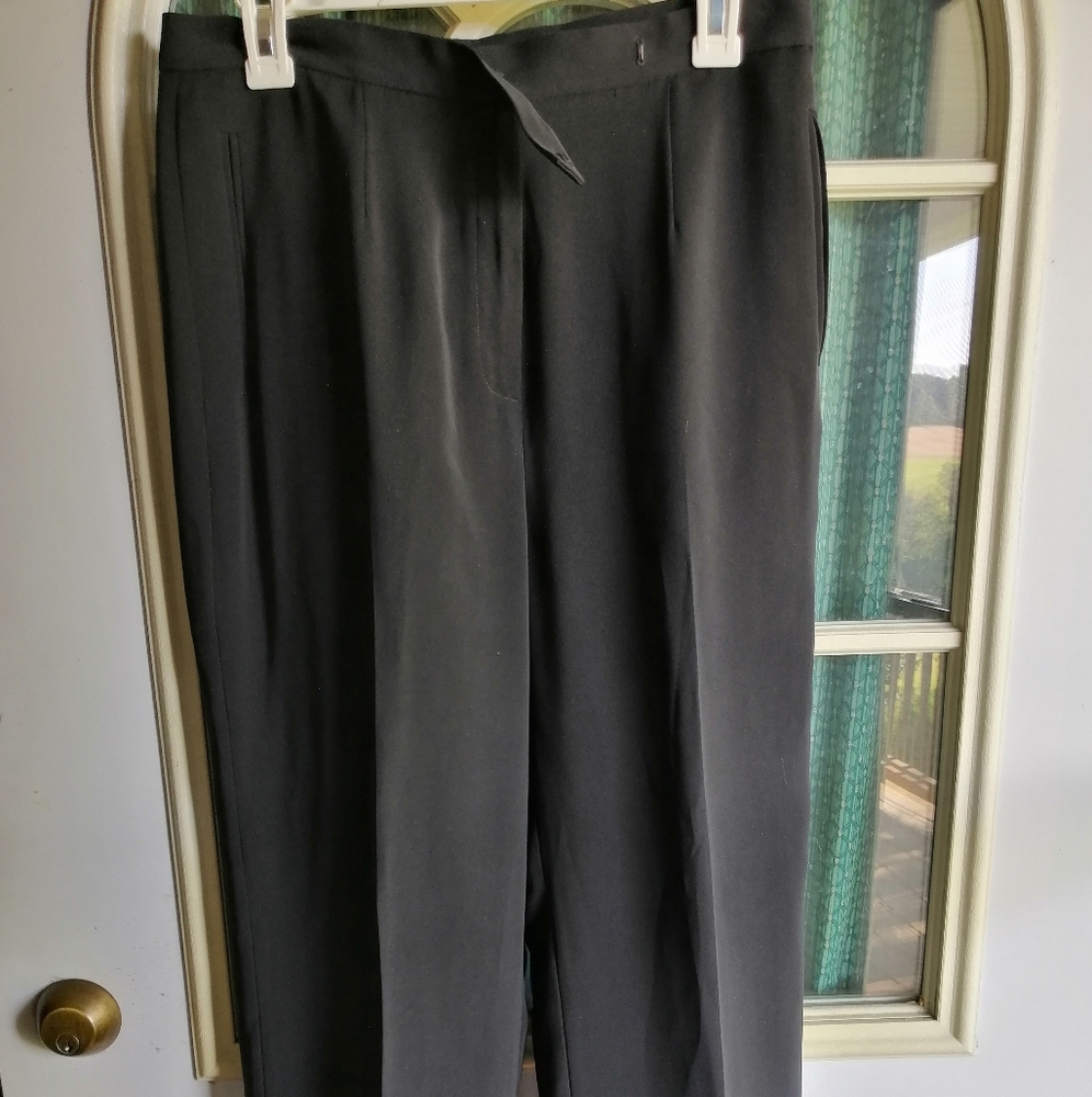 Kasper Black Lined Dress Pants, size 10